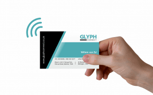 Digital Business Card shared via NFC card